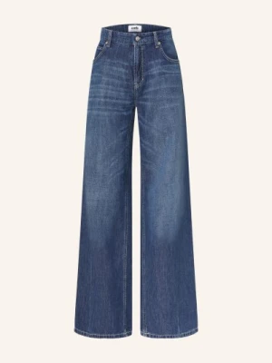 Cambio Dżinsy Z Szerokimi Nogawkami Palazzo Z Lnem blau