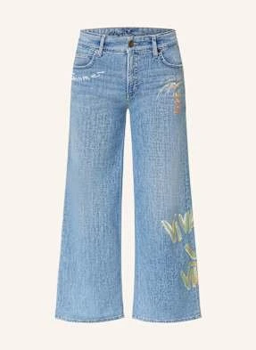 Cambio Jeansy Flare Palazzo blau
