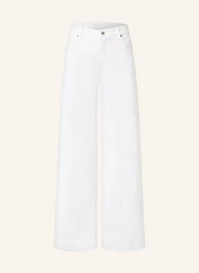 Cambio Jeansy Flare Palazzo weiss
