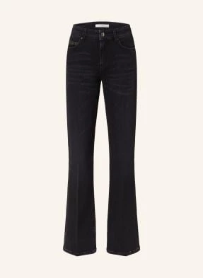 Cambio Jeansy Flare Paris schwarz