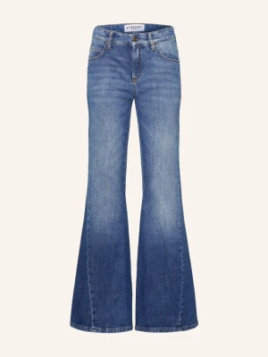 Cambio Jeansy Flared Fabienne blau 5077 slub dark used