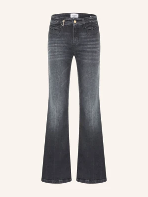 Cambio Jeansy Flared Fabienne schwarz 5105 natural well worn used