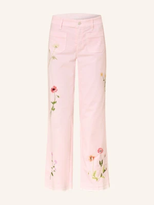 Cambio Jeansy Flared Tess rosa