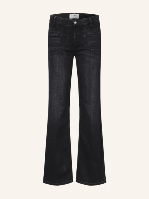 Cambio Jeansy Flared Tess schwarz 5112 modern dark