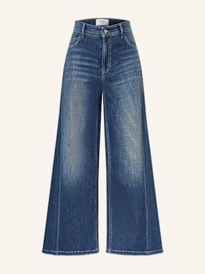 Cambio Jeansy Straight Palazzo blau