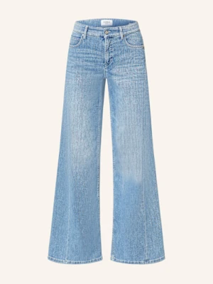 Cambio Jeansy Straight Palazzo blau