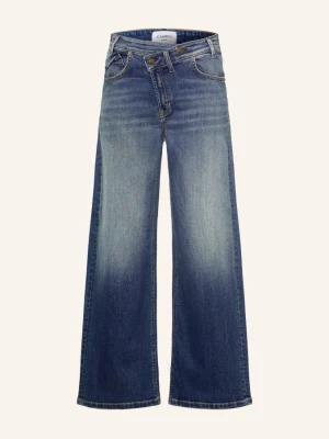Cambio Jeansy Wide Leg Baggy Asymmetrical blau 5136 modern ocean glow