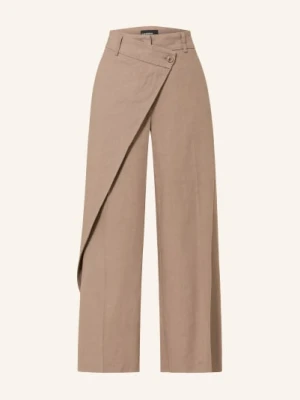 Cambio Spódnico-Spodnie Anais Z Lnu braun