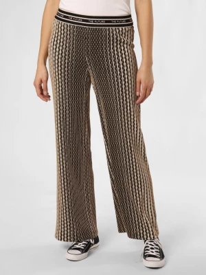 Cambio Spodnie - Allison Kobiety wiskoza czarny|biały|złoty wypukły wzór tkaniny,