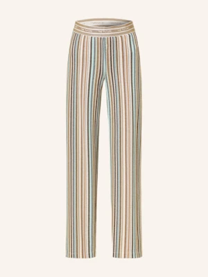 Cambio Spodnie Allison Z Błyszczącą Przędzą blau