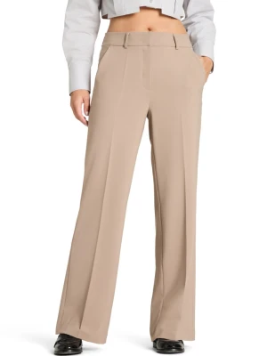 Cambio Spodnie - Amelie Kobiety beżowy jednolity,