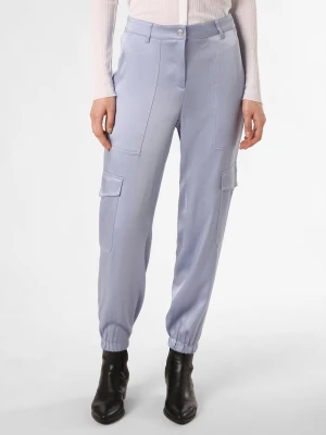 Cambio Spodnie - Check Kobiety Bawełna niebieski jednolity,