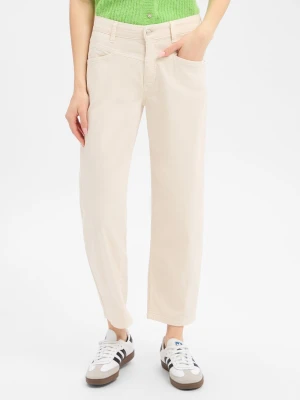 Cambio Spodnie - Elin Kobiety Bawełna beżowy,