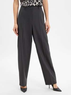 Cambio Spodnie Glam Kobiety szary jednolity,