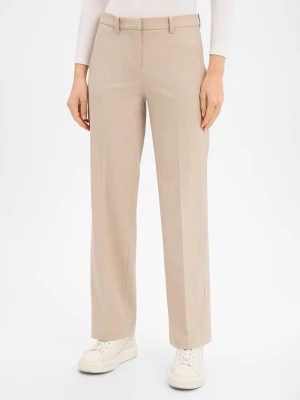 Cambio Spodnie - Goldy Kobiety beżowy jednolity,
