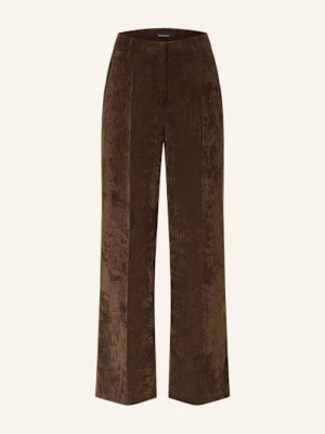 Cambio Spodnie Marlena Amelie Ze Sztruksu braun
