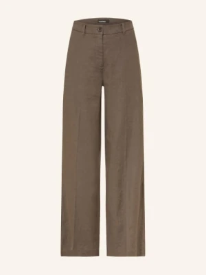 Cambio Spodnie Marlene Adrienne Z Lnem gruen