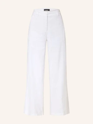 Cambio Spodnie Marlene Adrienne Z Lnem weiss
