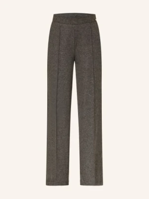 Cambio Spodnie Marlene Ava Z Dżerseju grau