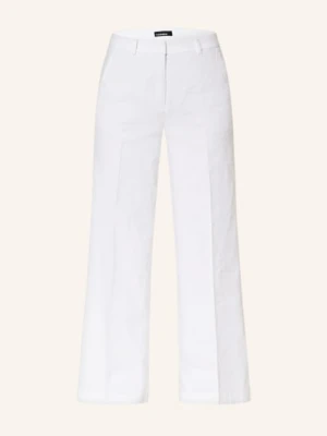 Cambio Spodnie Marlene Mira Z Lnem weiss