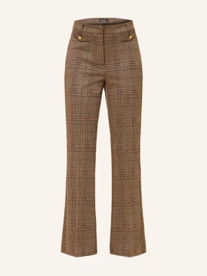 Cambio Spodnie Z Rozszerzanymi Nogawkami Fleur Cropped braun brązowy