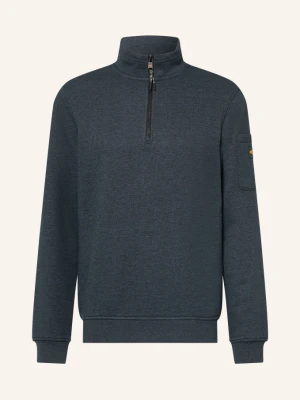 Camel Active Bluza Dresowa Typu Troyer grau CZIEMNOSZARY