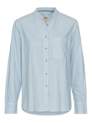 Camel Active Bluzka w kolorze błękitno-białym rozmiar: L