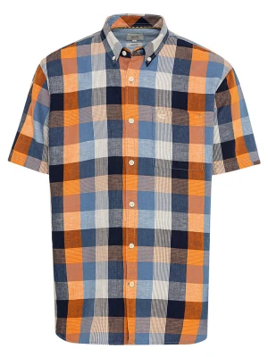 Camel Active Koszula - Regular fit - w kolorze pomarańczowo-niebieskim rozmiar: S