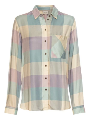 Camel Active Koszula w kolorze beżowo-turkusowo-fioletowym rozmiar: L