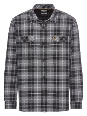 Camel Active Koszula w kolorze czarno-szarym rozmiar: M