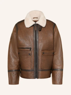 Camel Active Kurtka Skórzana beige