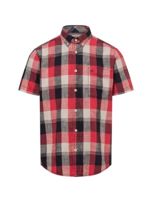Camel Active Męska koszula casual Mężczyźni Regular Fit Bawełna czerwony|niebieski|beżowy w kratkę,