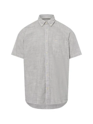 Camel Active Męska koszulka z krótkim rękawem Mężczyźni Regular Fit Bawełna szary w paski,