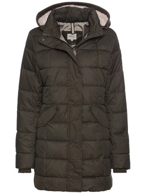 Camel Active Płaszcz pikowany w kolorze ciemnozielonym rozmiar: 34