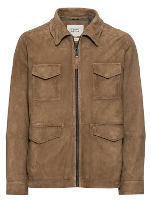 Camel Active Skórzana kurtka w kolorze khaki rozmiar: 60