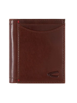 Camel Active Skórzane etui "Salamanca" w kolorze ciemnobrązowym na karty - 9 x 10 x 1 cm rozmiar: onesize