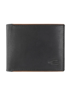 Camel Active Skórzany portfel "Cruise" w kolorze czarnym - 11 x 8,7 x 1,5 cm rozmiar: onesize