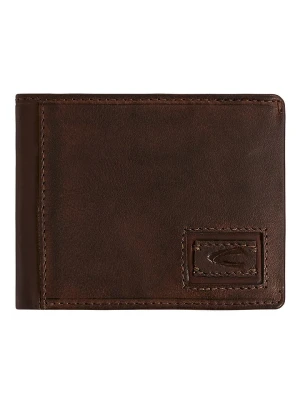 Camel Active Skórzany portfel "Dust" w kolorze ciemnobrązowym - 10,5 x 9 x 2 cm rozmiar: onesize