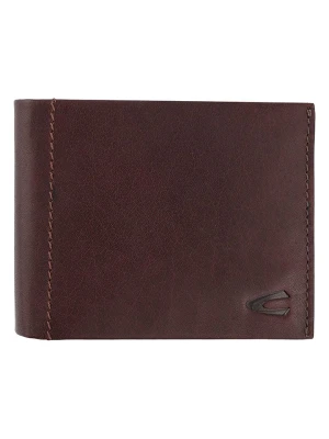 Camel Active Skórzany portfel "Niagara" w kolorze ciemnobrązowym - 12 x 9,5 x 2 cm rozmiar: onesize