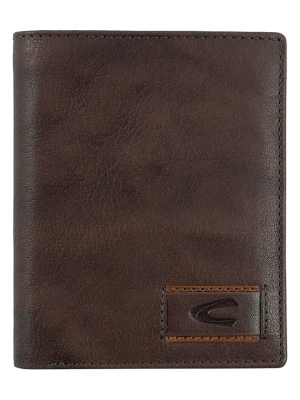 Camel Active Skórzany portfel "Panama" w kolorze ciemnobrązowym - 10 x 12,5 x 2 cm rozmiar: onesize