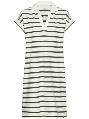 Camel Active Sukienka w kolorze biało-oliwkowym rozmiar: M