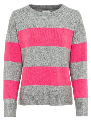 Camel Active Sweter w kolorze szaro-różowym rozmiar: XL