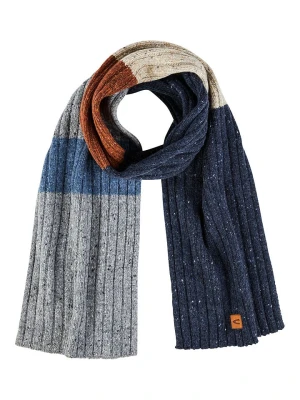 Camel Active Szal w kolorze niebiesko-szaro-jasnobrązowym rozmiar: onesize