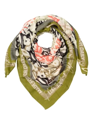Camel Active Szal w kolorze oliwkowo-jasnoróżowo-kremowym rozmiar: onesize