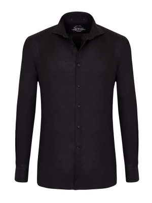 Camicissima Lniana koszula - Comfort fit - w kolorze czarnym rozmiar: 40