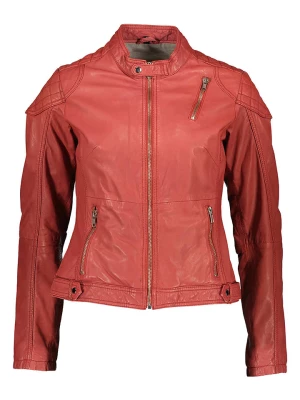 Caminari Skórzana kurtka "Esra" w kolorze czerwonym rozmiar: 38