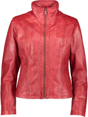 Caminari Skórzana kurtka "Kina" w kolorze czerwonym rozmiar: 40