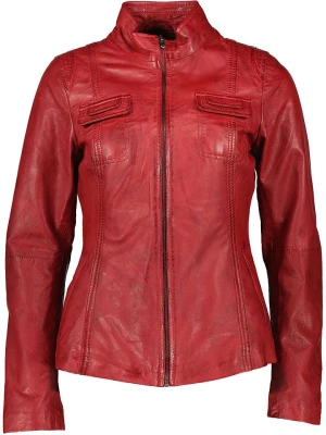 Caminari Skórzana kurtka "Lome" w kolorze czerwonym rozmiar: 38
