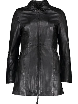 Caminari Skórzany płaszcz "Lero" w kolorze czarnym rozmiar: 42