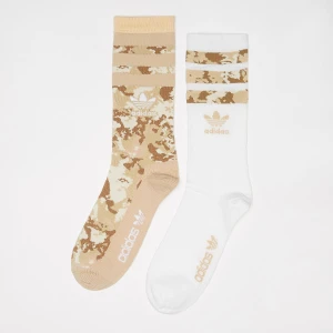 adidas Originals 2 PACK - Camo Crew uniseks Skarpety beż rozmiar Odzież